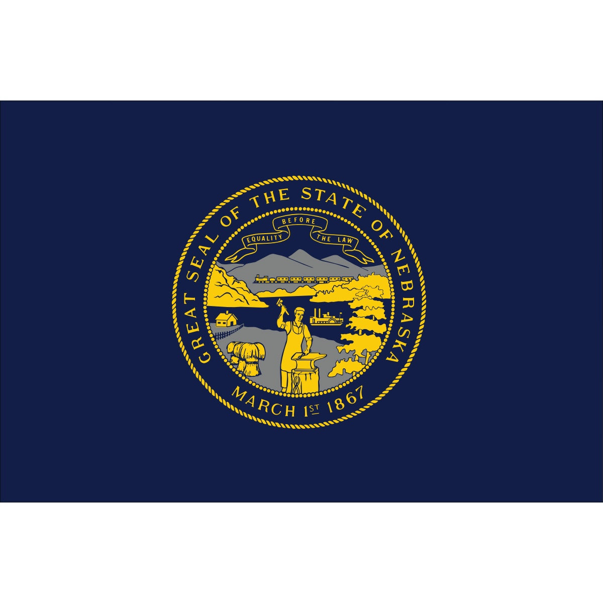 Nebraska 2x3ft-premium-nylon-AN
