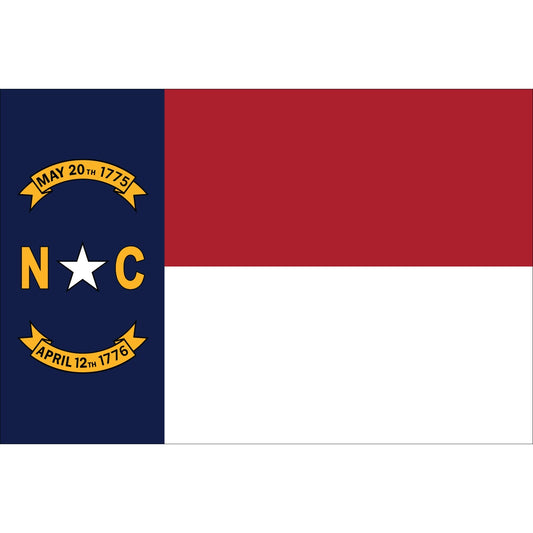 NORTH CAROLINA-12x18-inch-nylon-outdoor-AN