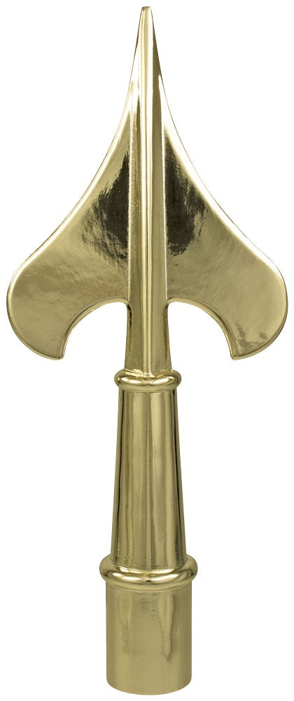 Gold-Army-Spear-Metal-Finial-8.25inch-ferrule-ED