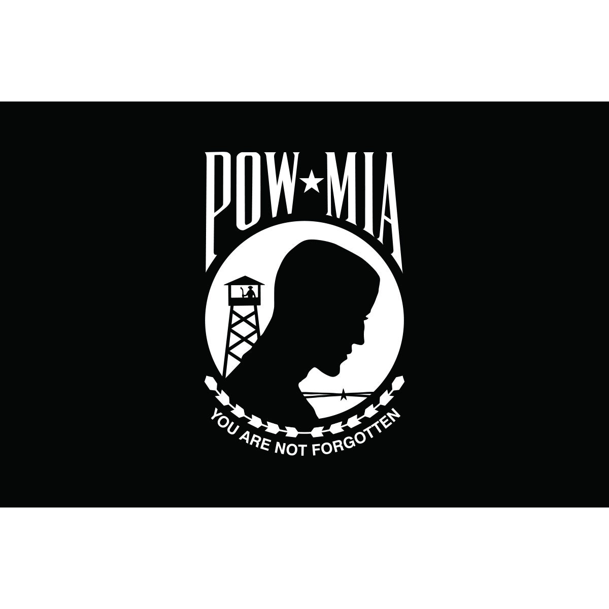 POW-MIA - 12x18inch-nylon-h&g-AN